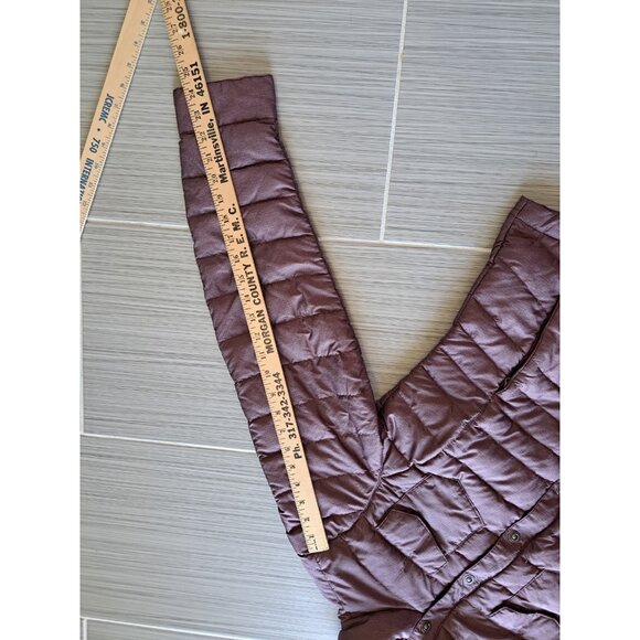 L.L. Bean Downtek Women's Down Puffer Coat Jacket Full Zip Med Heathered Purple - Picture 11 of 11